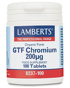 LAMBERTS GTF CHROMIUM 200MCG 100caps 8237-100