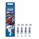 Oral-B Ανταλλακτικό για Ηλεκτρική Οδοντόβουρτσα Kids Spiderman για 3+ χρονών 4τμχ