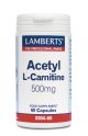 LAMBERTS ACETYL L-CARNITINE 500MG 60caps 8304-60